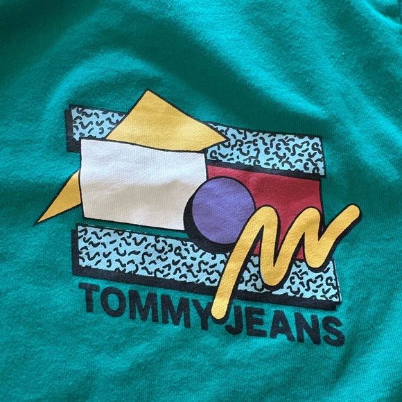 Tommy Hilfiger Teal Relaxed Fit Tee - Picture 2 of 4
